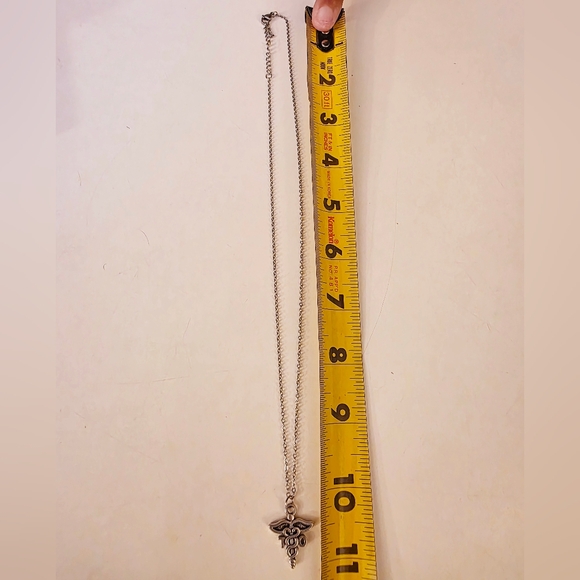 Occupational Therapist (OT) Caduceus necklace. - Picture 2 of 2